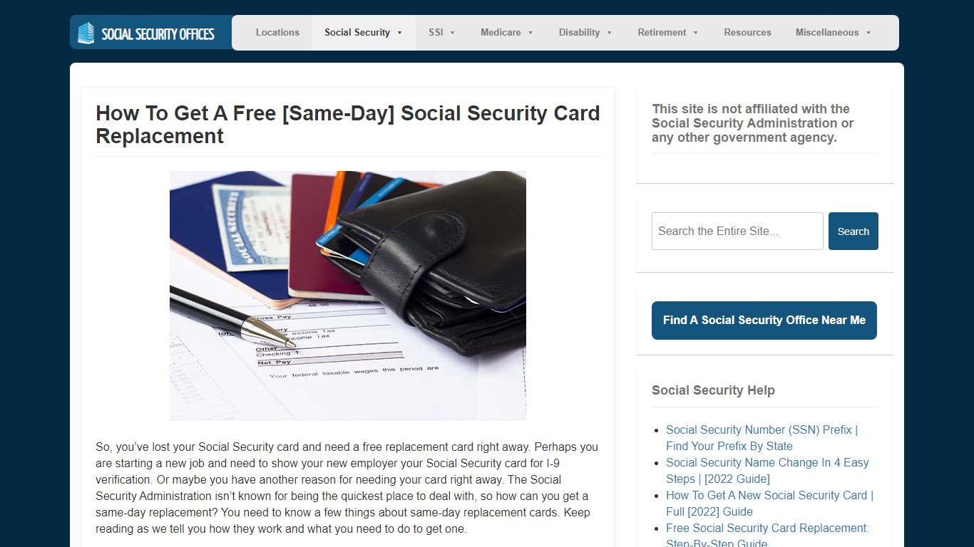 How To Get A [Same-Day] Social Security Card Replacement